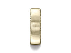 Benchmark® 4.5mm Comfort-fit Satin-finished Rivet Coin Edging Carved Design Wedding Band Ring