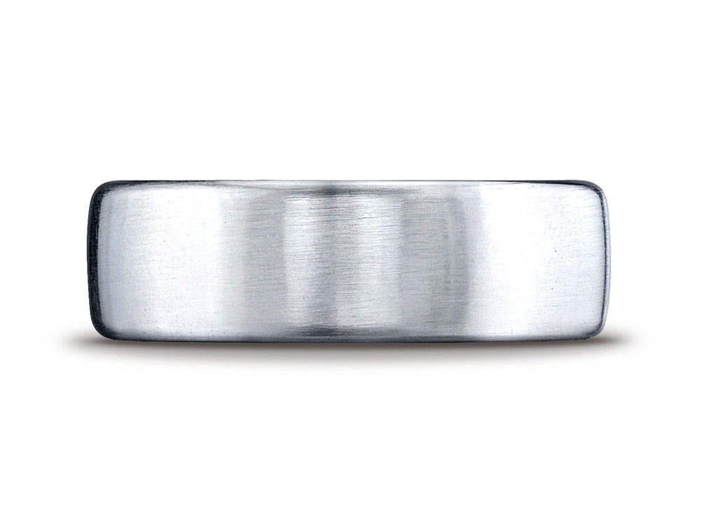 Benchmark® Cobalt Chrome™ 7.5mm Comfort-fit Satin-finished Design Ring