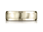 Benchmark® 7mm Comfort-fit Satin-finished Four-sided Carved Design Wedding Band Ring