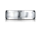 Benchmark® 7mm Comfort-fit Satin-finished Four-sided Carved Design Wedding Band Ring