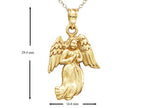 Finejewelers 14k Yellow Gold Angel Pendant Necklace - Chain Included