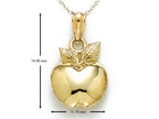 Finejewelers 14k Yellow Gold Polished Apple Pendant Necklace - Chain Included