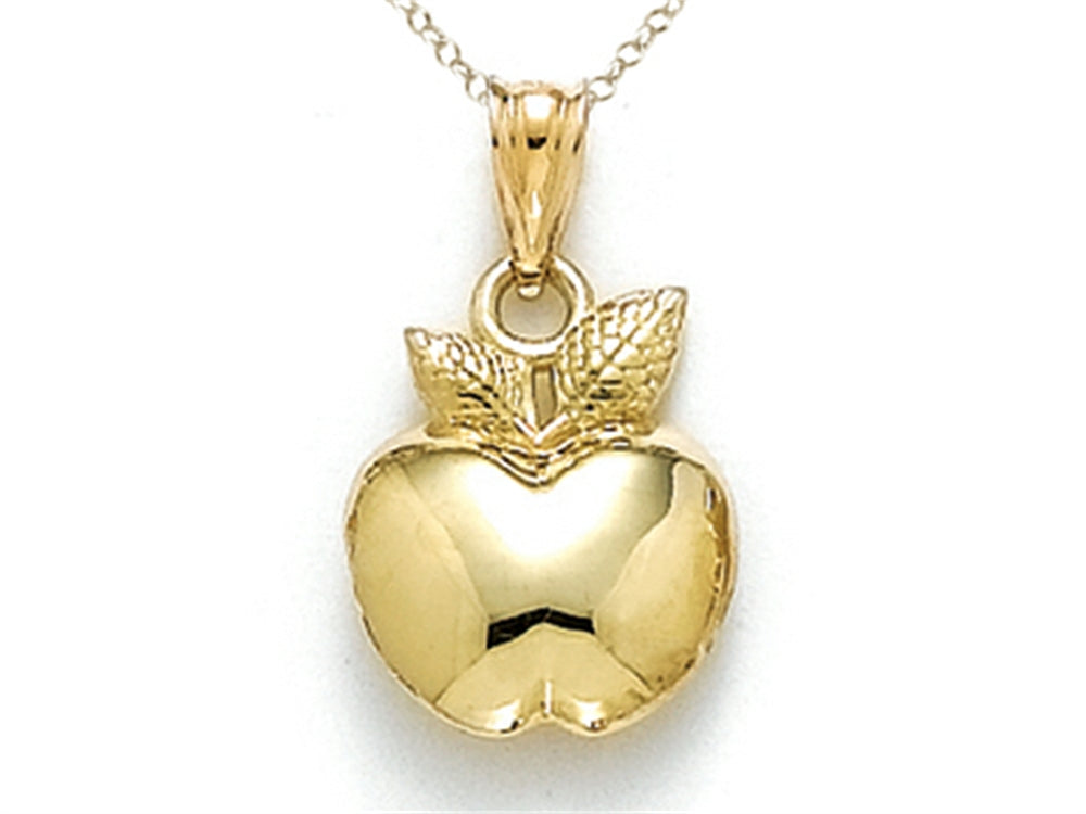 Finejewelers 14k Yellow Gold Polished Apple Pendant Necklace - Chain Included