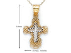 Finejewelers 14k Yellow Gold Medium Fancy Cross Pendant Necklace - Chain Included