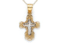 Finejewelers 14k Yellow Gold Medium Fancy Cross Pendant Necklace - Chain Included