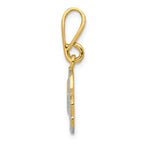 FJC Finejewelers 14k Yellow Gold with Rhodium Pick-up Truck Charm