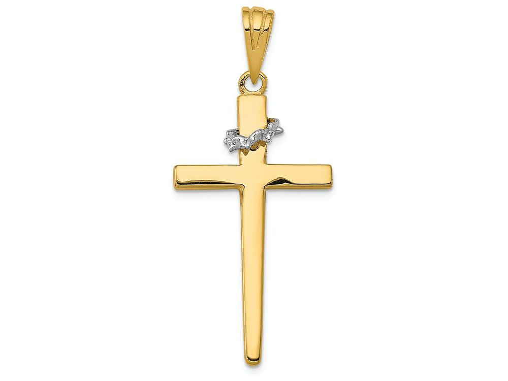 FJC Finejewelers 14k Two-tone Gold Cross Charm