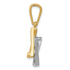 FJC Finejewelers 14k Two-tone Gold Star Of David Charm