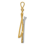 FJC Finejewelers 14k Two-tone Gold Star Of David Charm