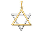 FJC Finejewelers 14k Two-tone Gold Star Of David Charm