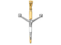 FJC Finejewelers 14k Two-tone Gold Crucifix Charm