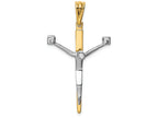FJC Finejewelers 14k Two-tone Gold Crucifix Charm