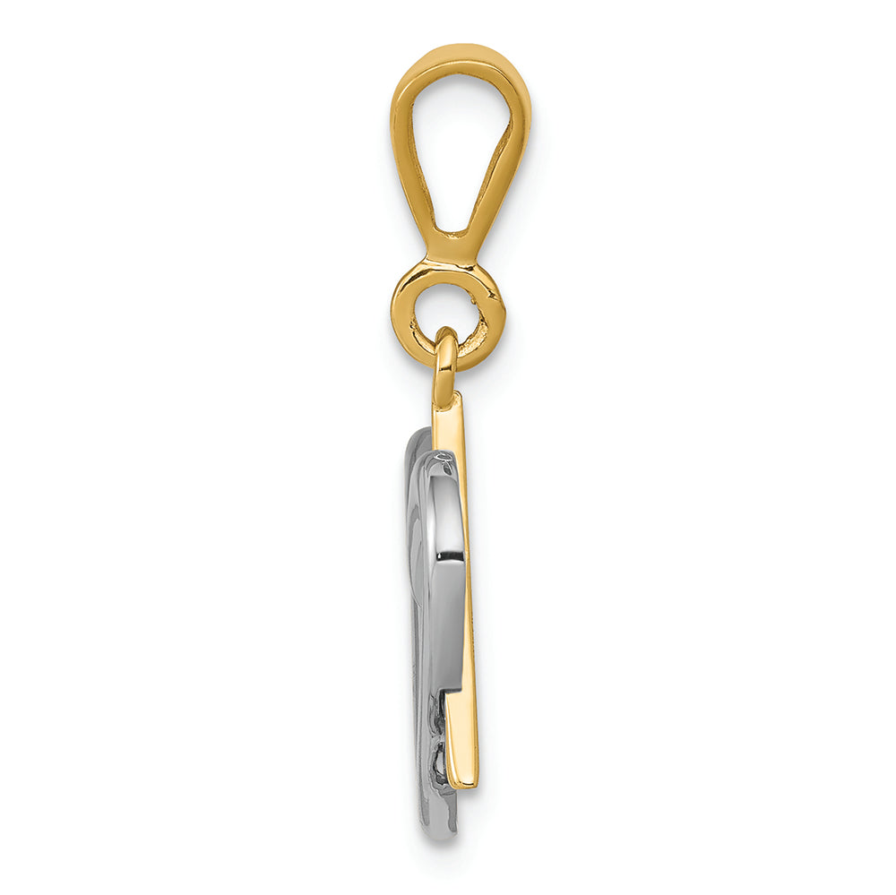 FJC Finejewelers 14k Two-tone Gold Charm