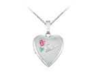 Finejewelers Sterling Silver 16mm Heart Love Locket, 16-18 Inch Adjustable Box Chain