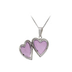 Finejewelers Sterling Silver 16mm Heart and Cross Locket, 16-18 Inch Adjustable Box Chain