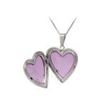 Finejewelers Sterling Silver 20mm Paw Of My Heart Locket, 16-18 Inch Adjustable Box Chain