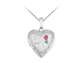Finejewelers Sterling Silver 20mm Heart I Love You Locket, 16-18 Inch Adjustable Box Chain