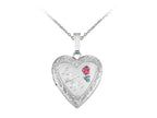 Finejewelers Sterling Silver 20mm Heart I Love You Locket, 16-18 Inch Adjustable Box Chain