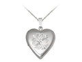 Finejewelers Sterling Silver 20mm Heart Infinite Love Locket, 16-18 Inch Adjustable Box Chain