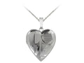 Finejewelers Sterling Silver 20mm Heart Love Locket, 16-18 Inch Adjustable Box Chain