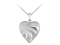 Finejewelers Sterling Silver 20mm Heart Locket, 16-18 Inch Adjustable Box Chain