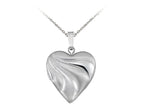 Finejewelers Sterling Silver 20mm Heart Locket, 16-18 Inch Adjustable Box Chain