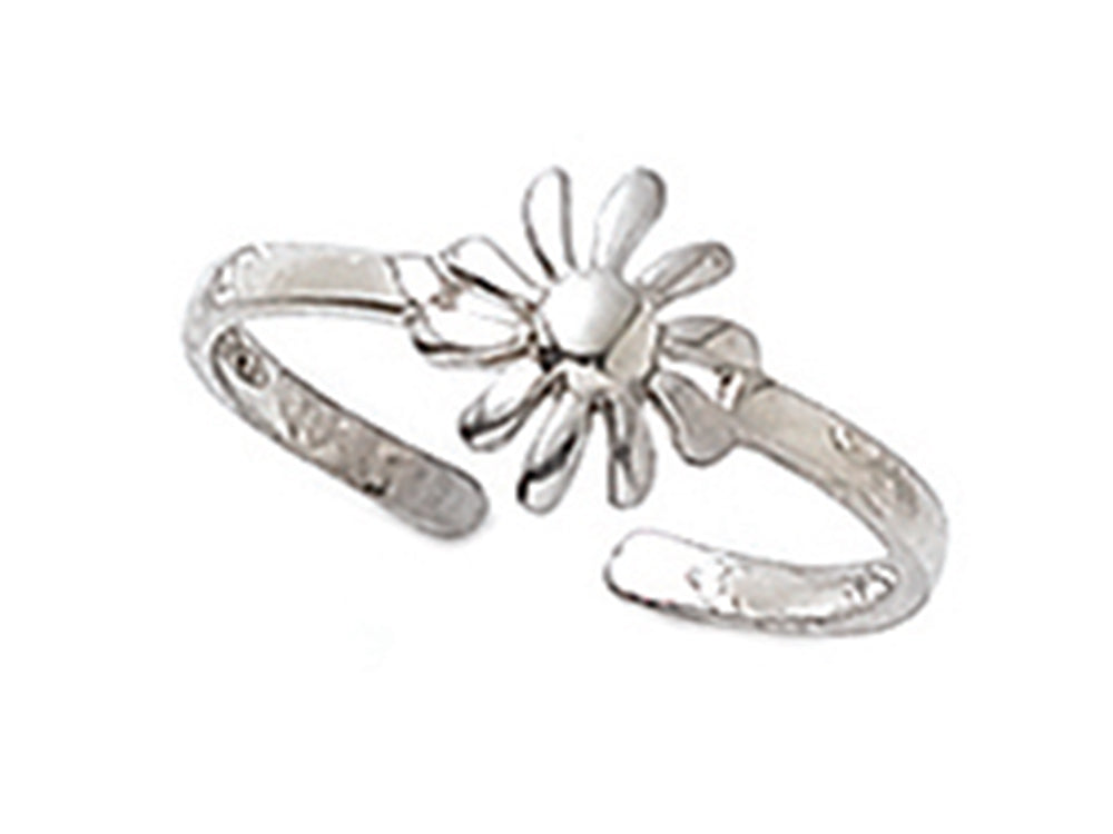 Finejewelers Sterling Silver Toe Ring Daisy