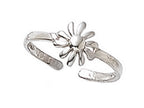 Finejewelers Sterling Silver Toe Ring Daisy