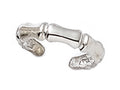 Finejewelers Sterling Silver Rhodium Finish Toe Ring Bamboo