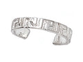 Finejewelers Sterling Silver Rhodium Finish Toe Ring Greek Key