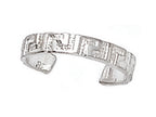 Finejewelers Sterling Silver Rhodium Finish Toe Ring Greek Key