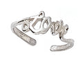Finejewelers Sterling Silver Love Toe Ring