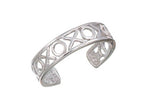 Finejewelers Sterling Silver Rhodium Finish Toe Ring X and O