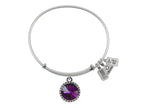 Wind And Fire Expandable Bangle February Birth Month