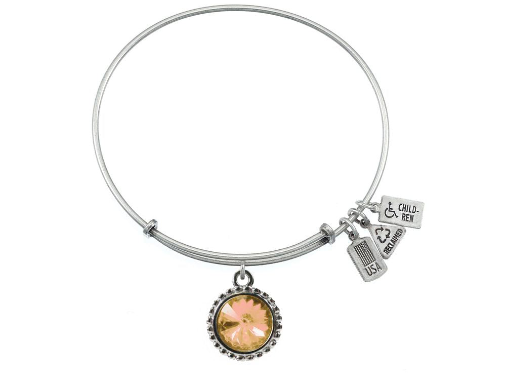 Wind And Fire Expandable Bangle November Birth Month