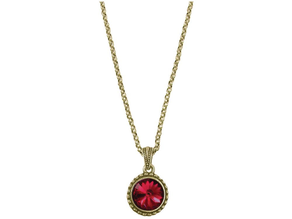 Wind And Fire January Birth Month Necklace