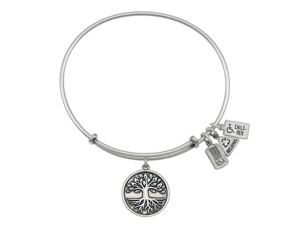 Wind And Fire Expandable Bangle Tree Of Life