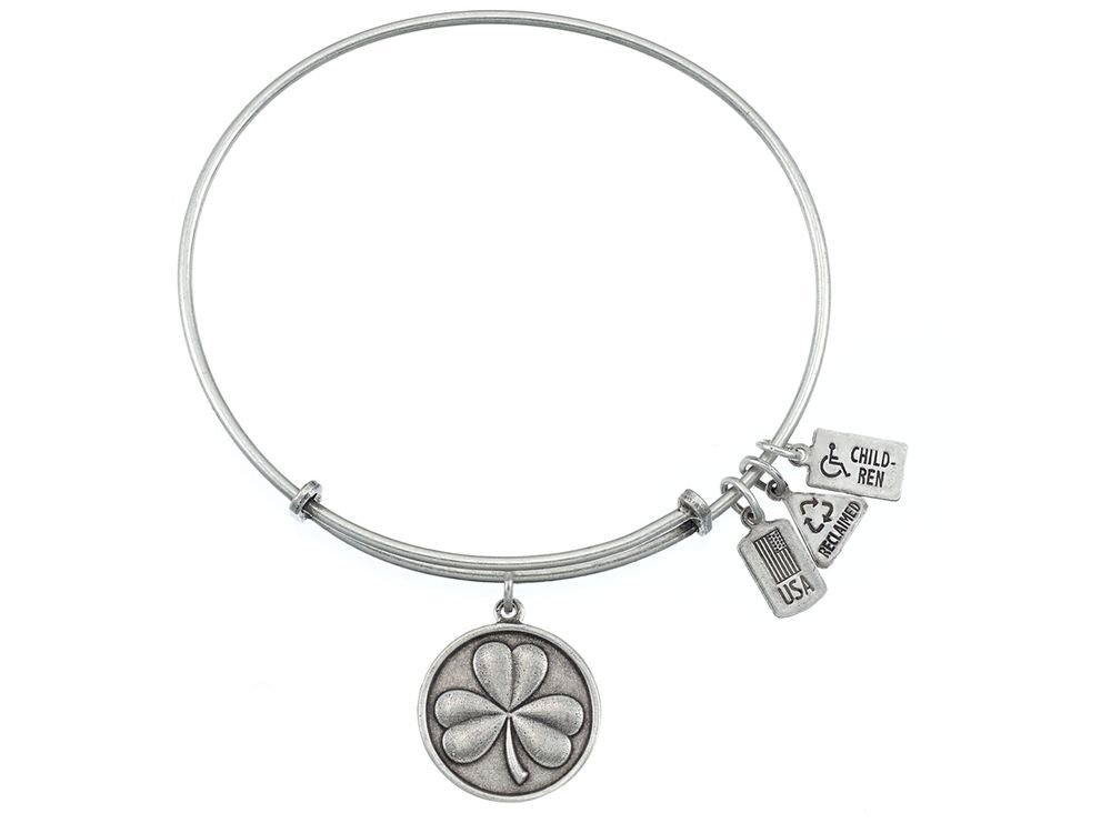 Wind And Fire Expandable Bangle Shamrock (3-leaf Clover)