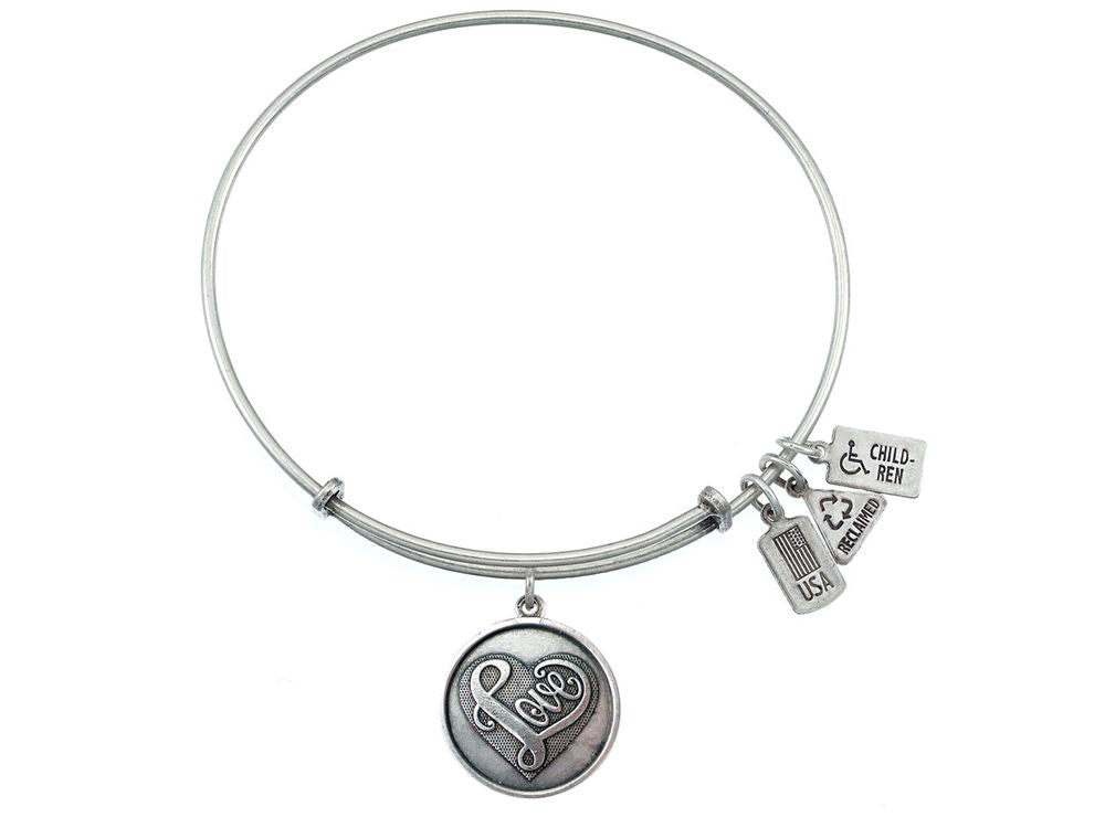 Wind And Fire Expandable Bangle Love 'script'