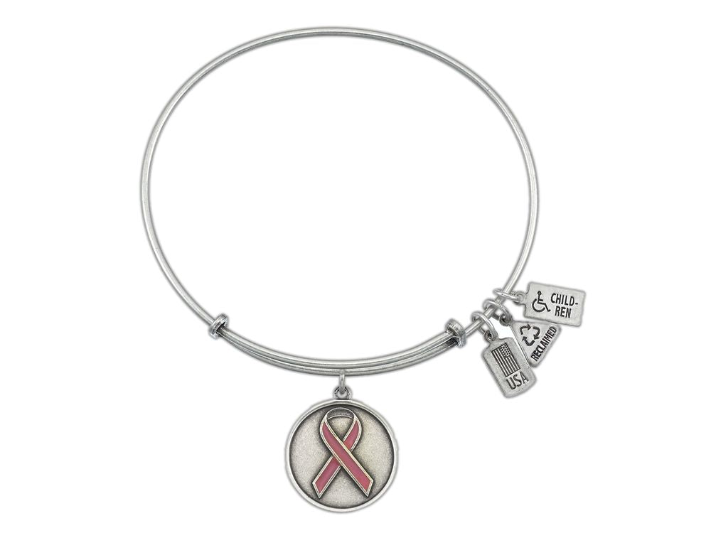 Wind And Fire Expandable Bangle Pink Ribbon