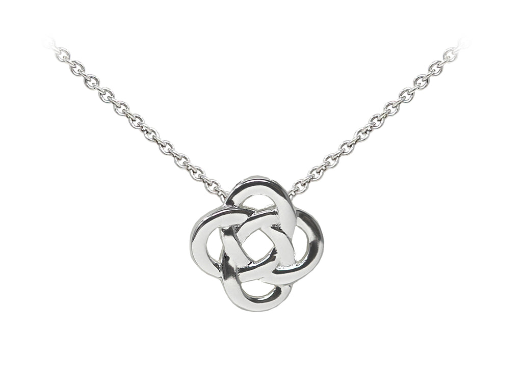 Wind And Fire Celtic Knot Dainty Pendant Necklace With 18 Inch Adjustable Chain