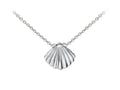 Wind And Fire Seashell Dainty Pendant Necklace With 18 Inch Adjustable Chain