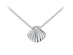 Wind And Fire Seashell Dainty Pendant Necklace With 18 Inch Adjustable Chain