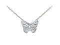 Wind And Fire Butterfly Dainty Pendant Necklace With 18 Inch Adjustable Chain