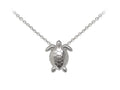 Wind And Fire Sea Turtle Dainty Pendant Necklace With 18 Inch Adjustable Chain