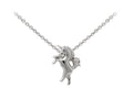 Wind And Fire Unicorn Dainty Pendant Necklace With 18 Inch Adjustable Chain