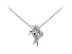 Wind And Fire Unicorn Dainty Pendant Necklace With 18 Inch Adjustable Chain