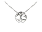 Wind And Fire Tree Of Life Dainty Pendant Necklace With 18 Inch Adjustable Chain