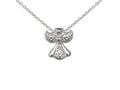 Wind And Fire Filigree Angel Dainty Pendant Necklace With 18 Inch Adjustable Chain