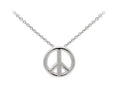 Wind And Fire Peace Sign Dainty Pendant Necklace With 18 Inch Adjustable Chain